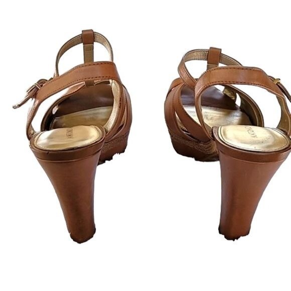 Antonio Melani Leather Bianca Block Heel Sandal size 7 - Picture 6 of 11